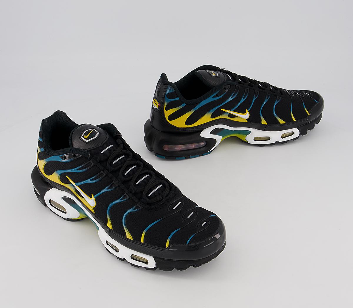 Nike Air Max Plus Trainers Nike Air Max Plus Trainers Black White University Gold