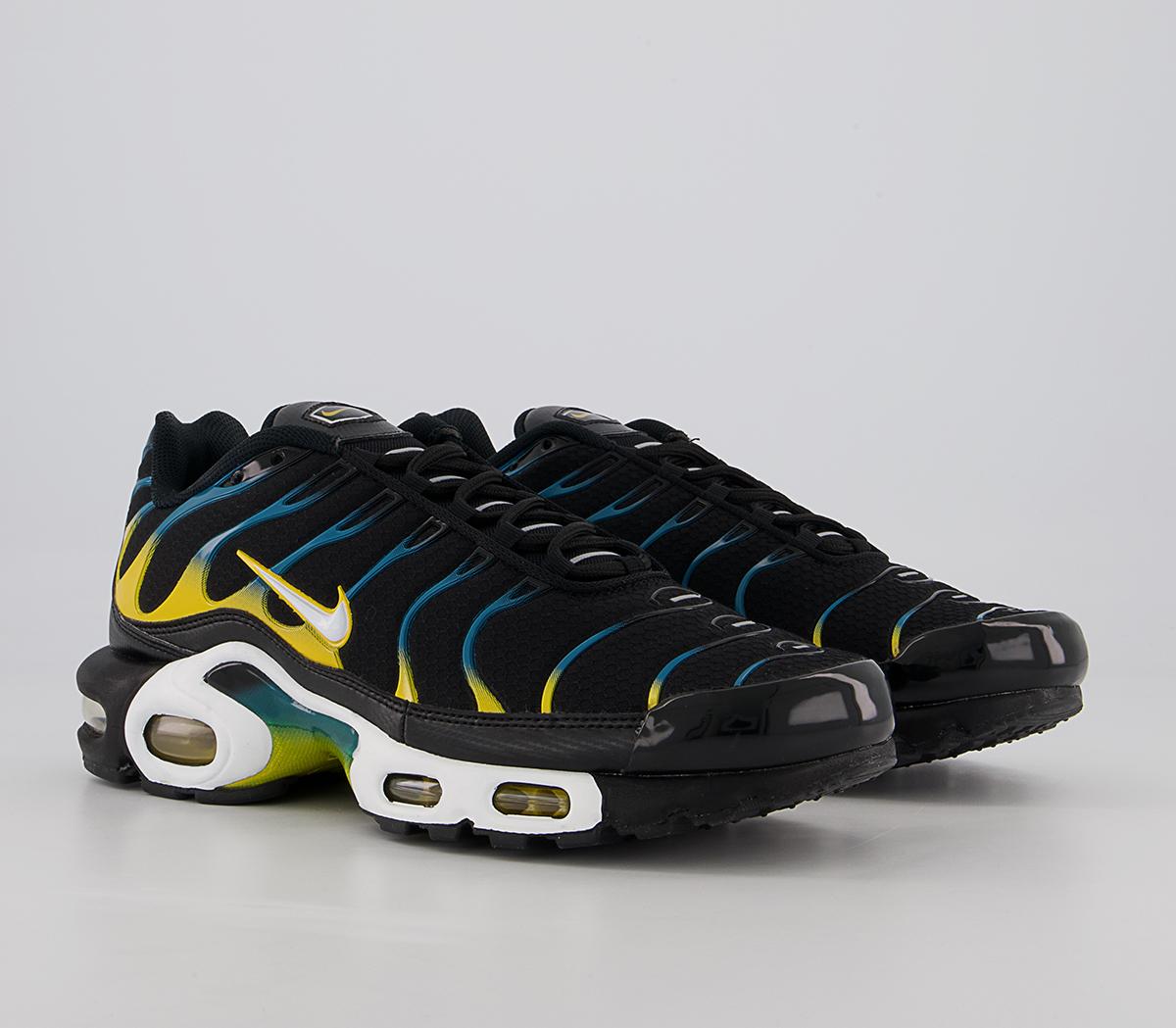 Nike Air Max Plus Trainers Nike Air Max Plus Trainers Black White University Gold