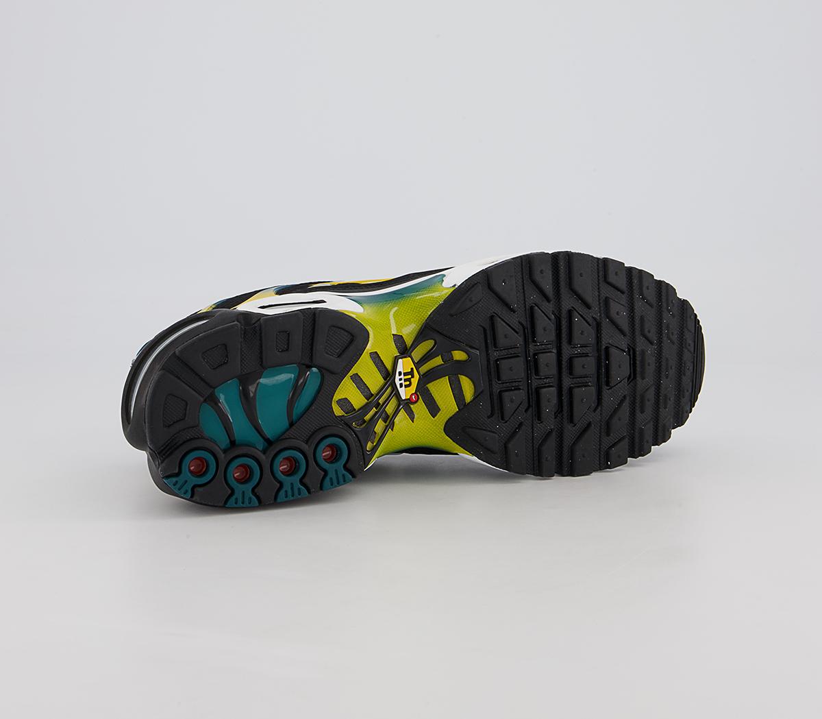 Nike Air Max Plus Trainers Nike Air Max Plus Trainers Black White University Gold