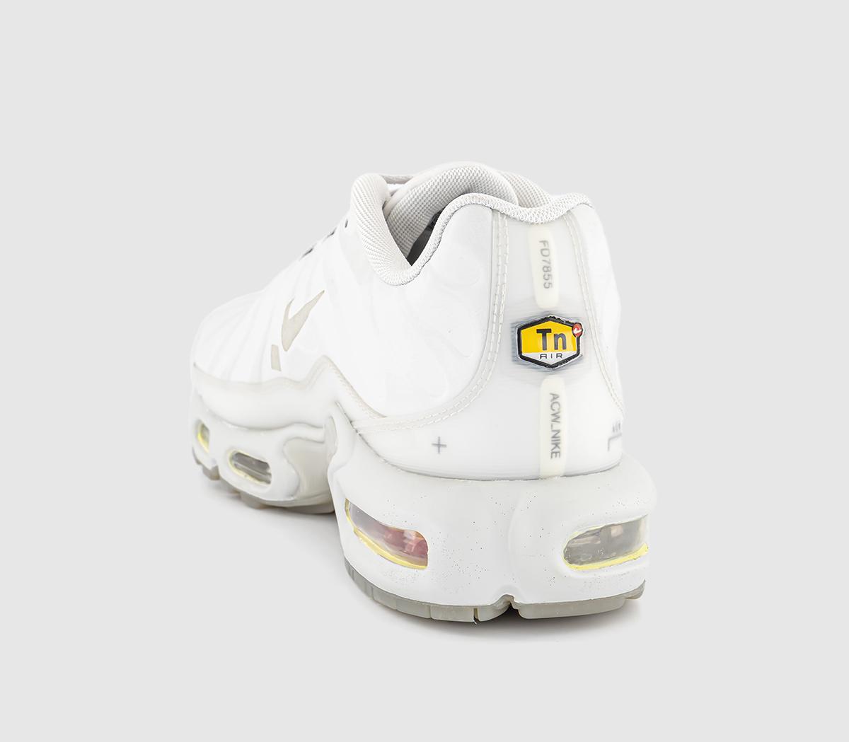white tns with gold tick