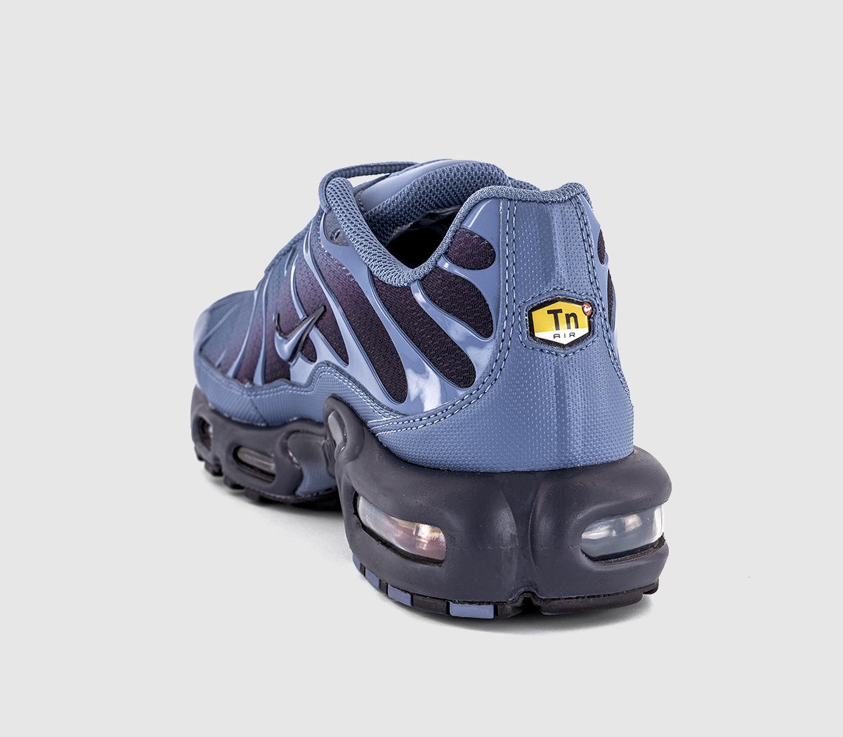 purple and blue air max plus