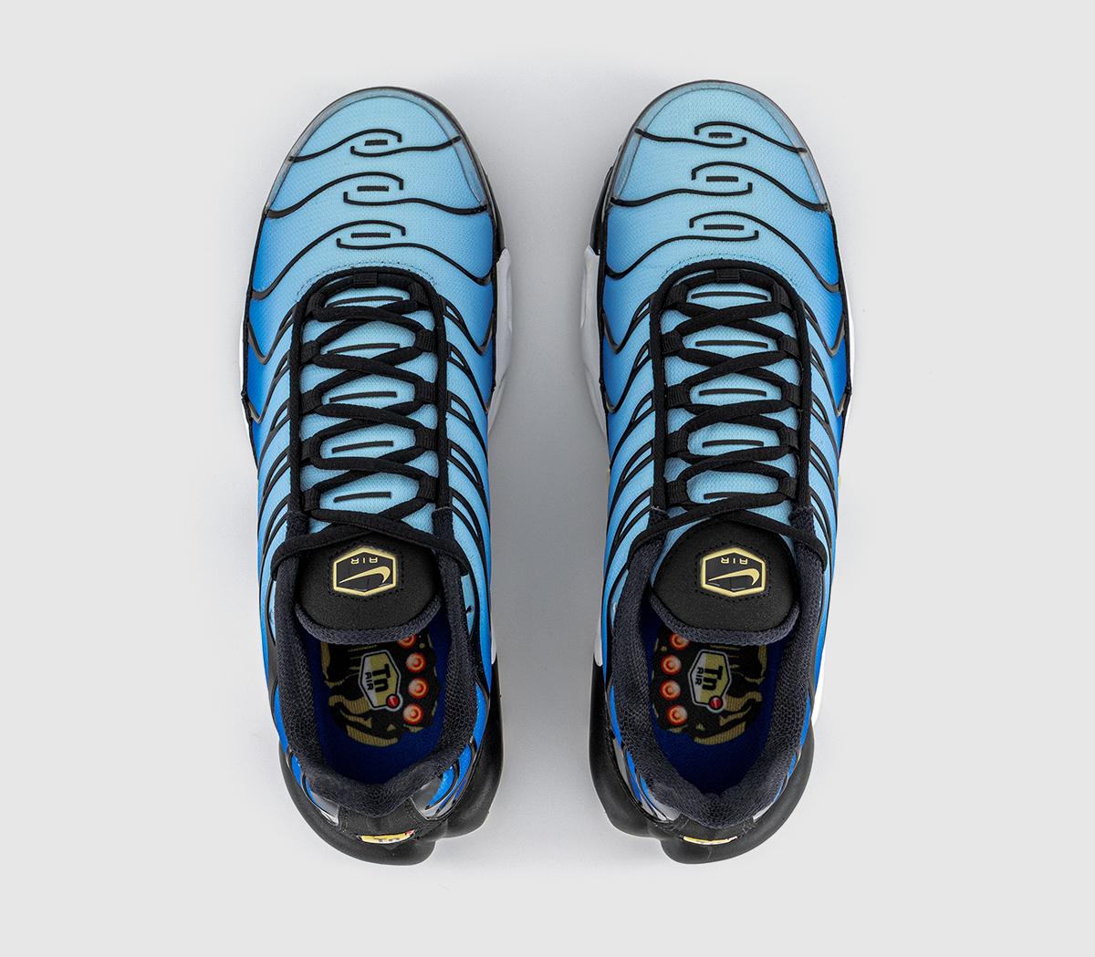 Nike Air Max Plus Trainers Black Chamois Sky Blue Hyper Blue
