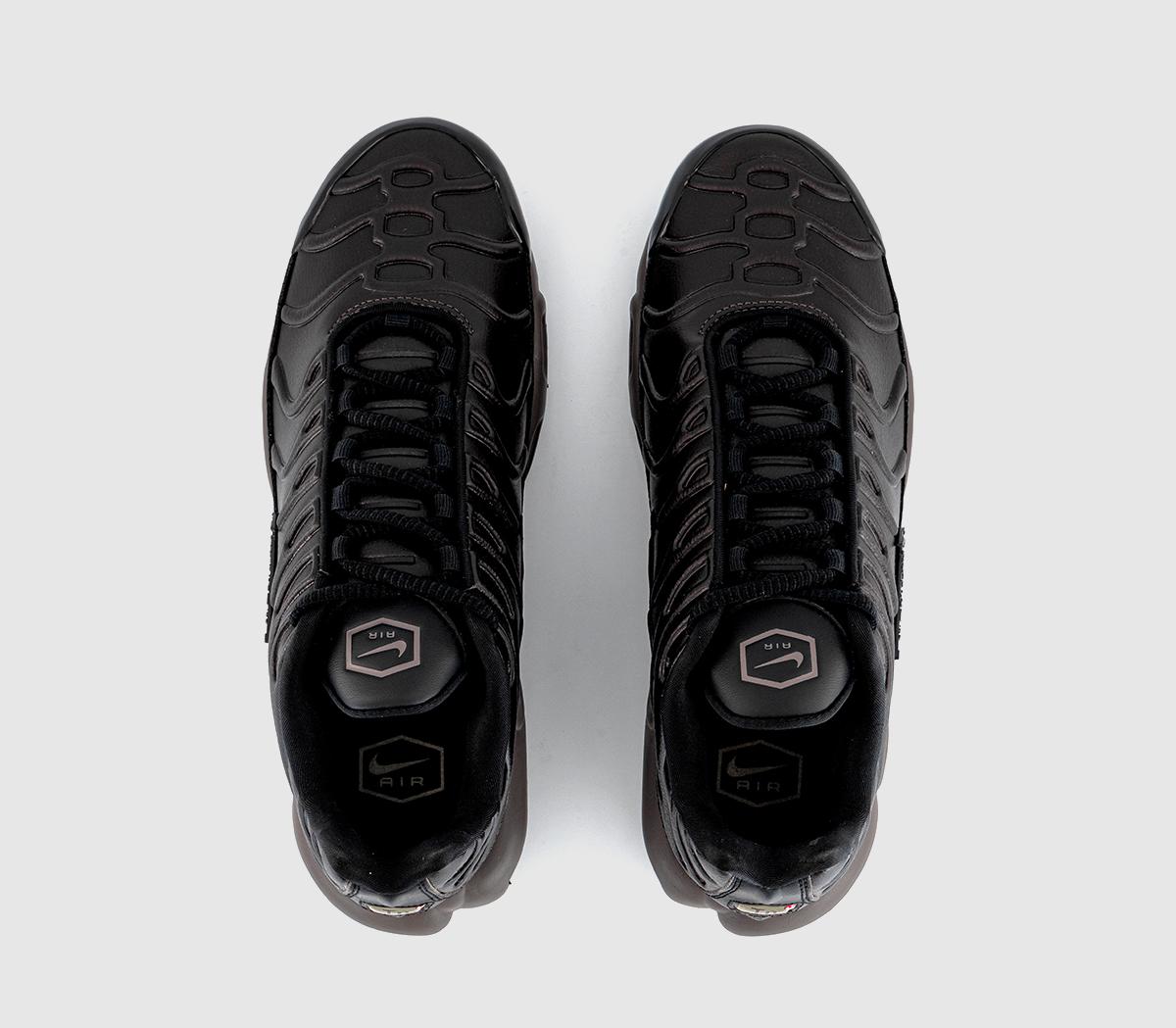 NikeAir Max Plus TrainersBlack Tea Black Petra Brown Olive Grey Mtlc Silver