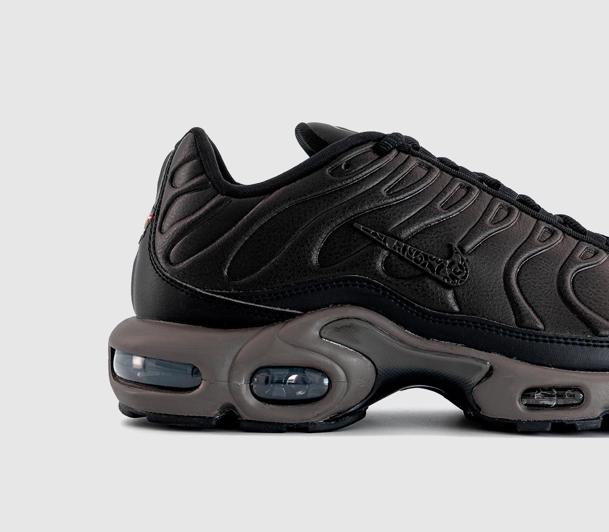 NikeAir Max Plus TrainersBlack Tea Black Petra Brown Olive Grey Mtlc Silver