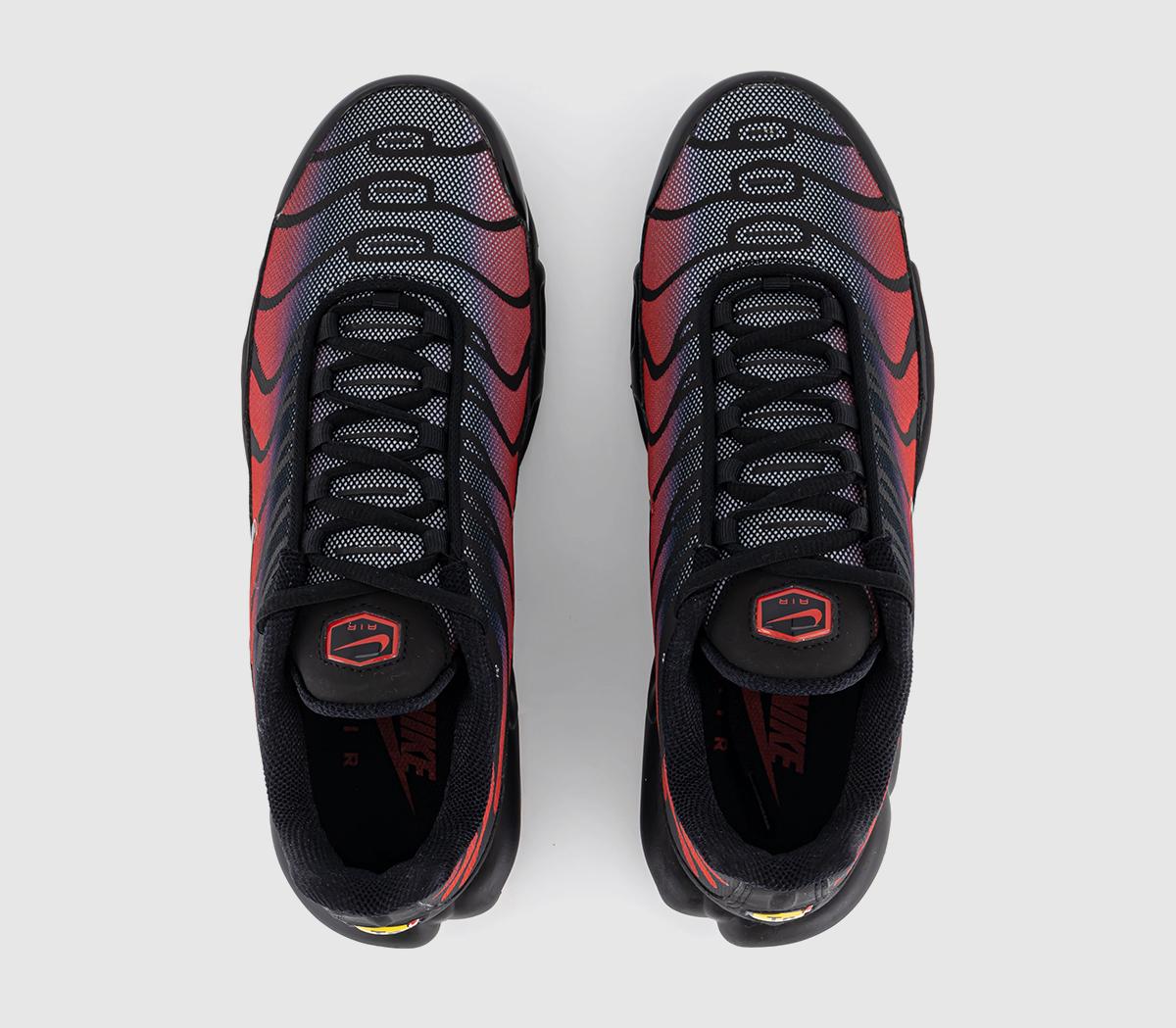 black red nike tn