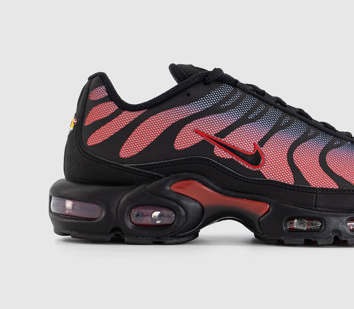 red and black nike tuned