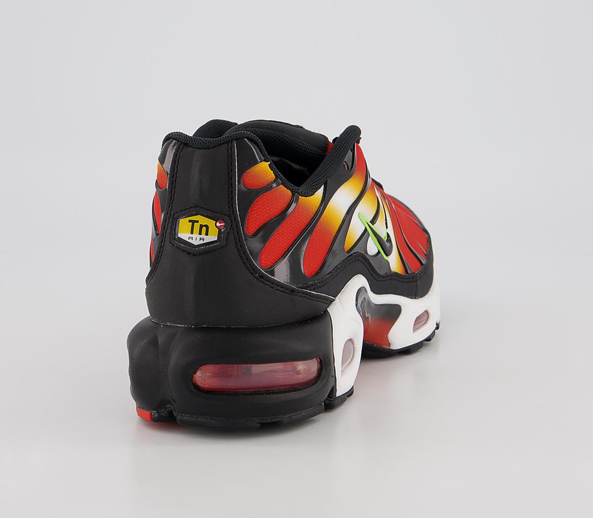 Nike Air Max Plus Trainers Nike Air Max Plus Trainers Team Orange Black Volt University Gold
