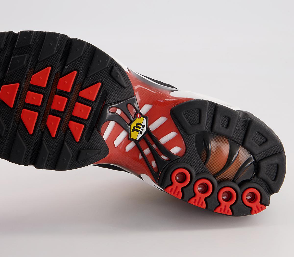 Nike Air Max Plus Trainers Nike Air Max Plus Trainers Team Orange Black Volt University Gold
