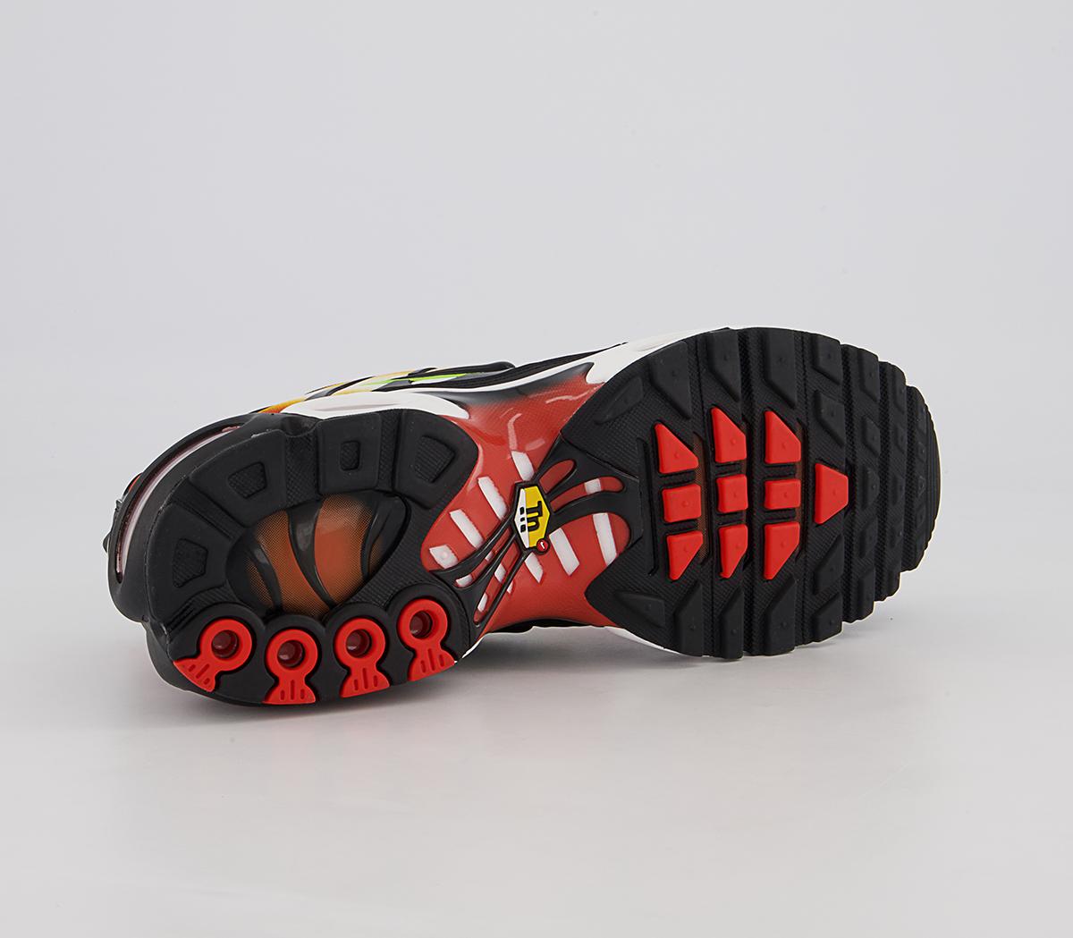 Nike Air Max Plus Trainers Nike Air Max Plus Trainers Team Orange Black Volt University Gold