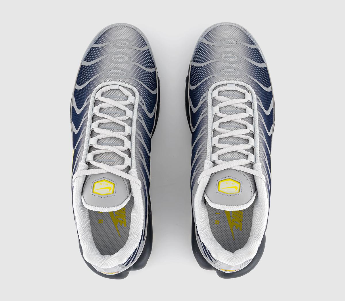 NikeAir Max Plus TrainersMetallic Silver Opti Yellow Obsidian