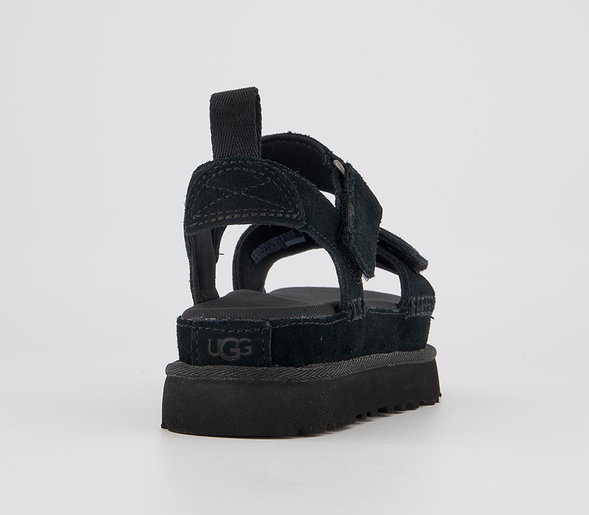 UGG Goldenstar Suede Sandals UGG Goldenstar Suede Sandals Black