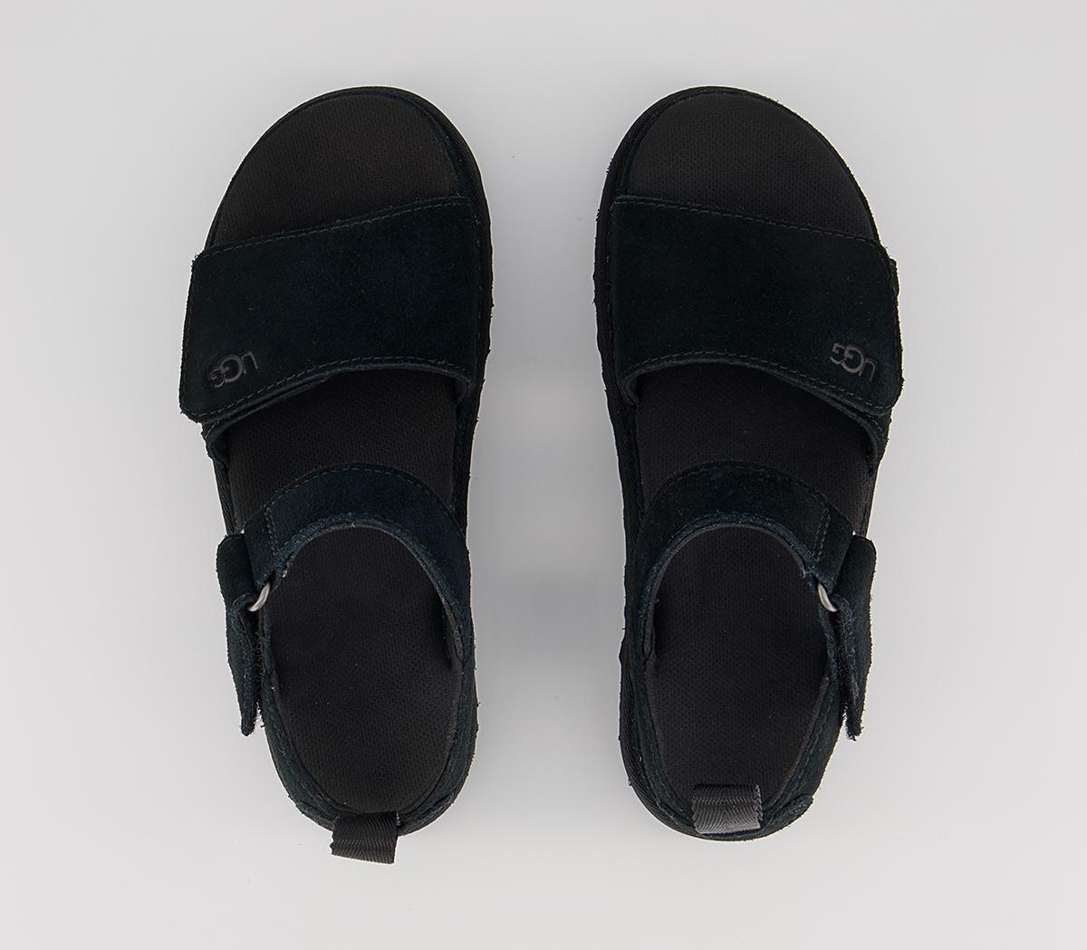 UGG Goldenstar Suede Sandals UGG Goldenstar Suede Sandals Black