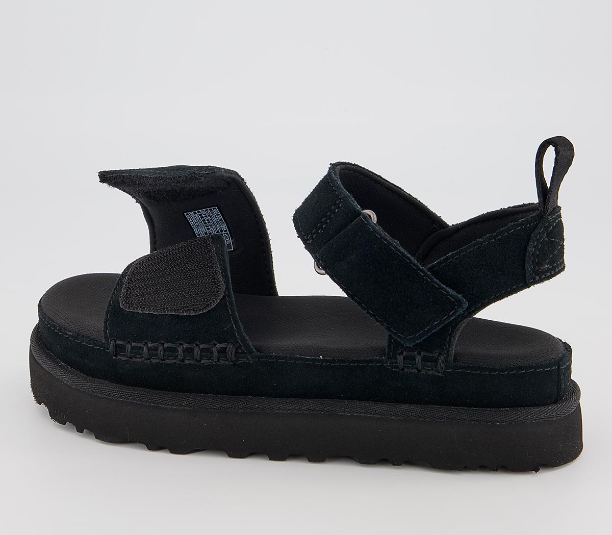 UGG Goldenstar Suede Sandals UGG Goldenstar Suede Sandals Black