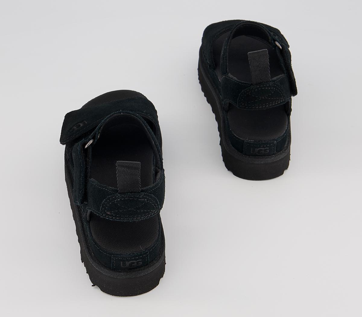 UGG Goldenstar Suede Sandals UGG Goldenstar Suede Sandals Black