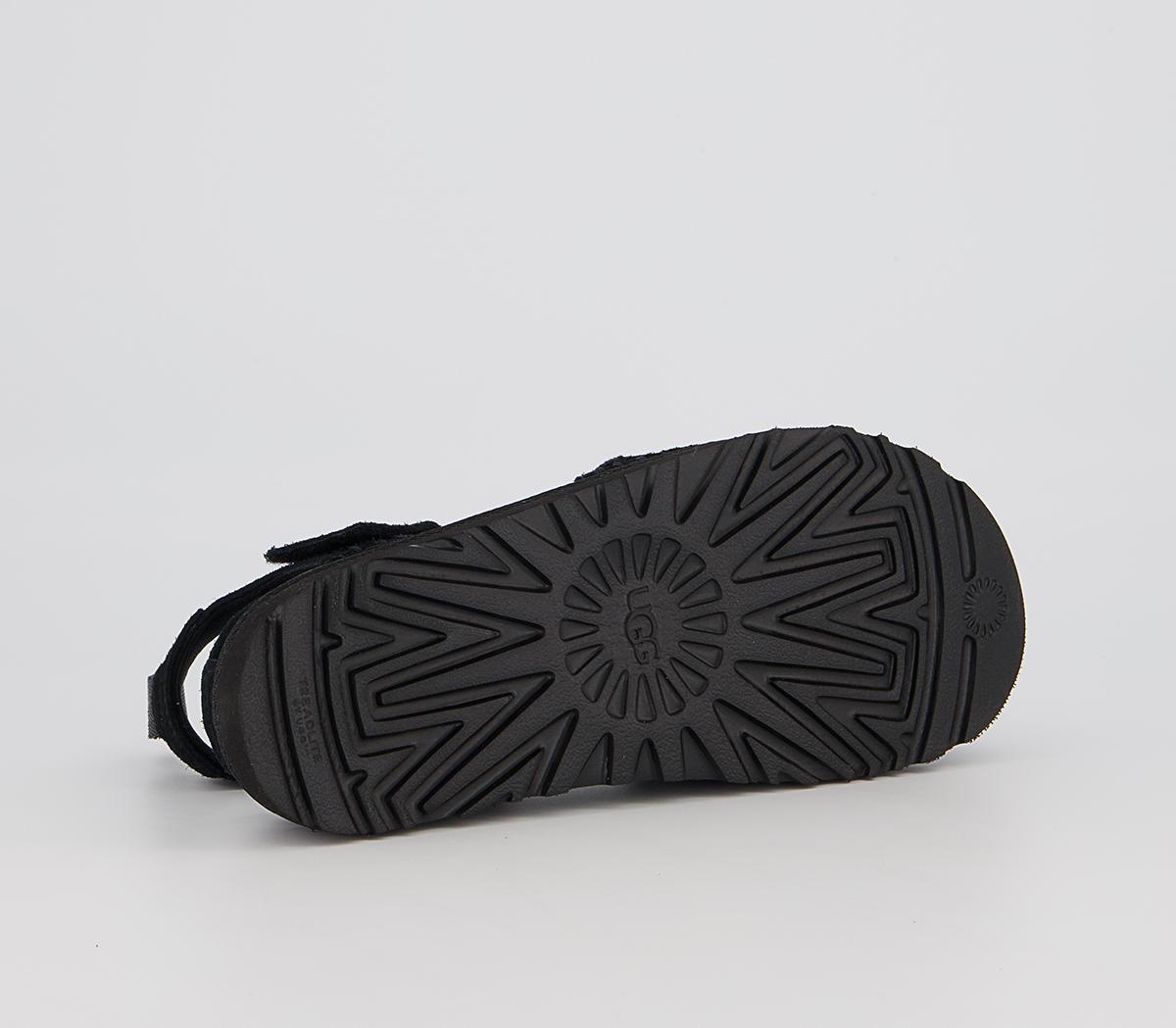 UGG Goldenstar Suede Sandals UGG Goldenstar Suede Sandals Black