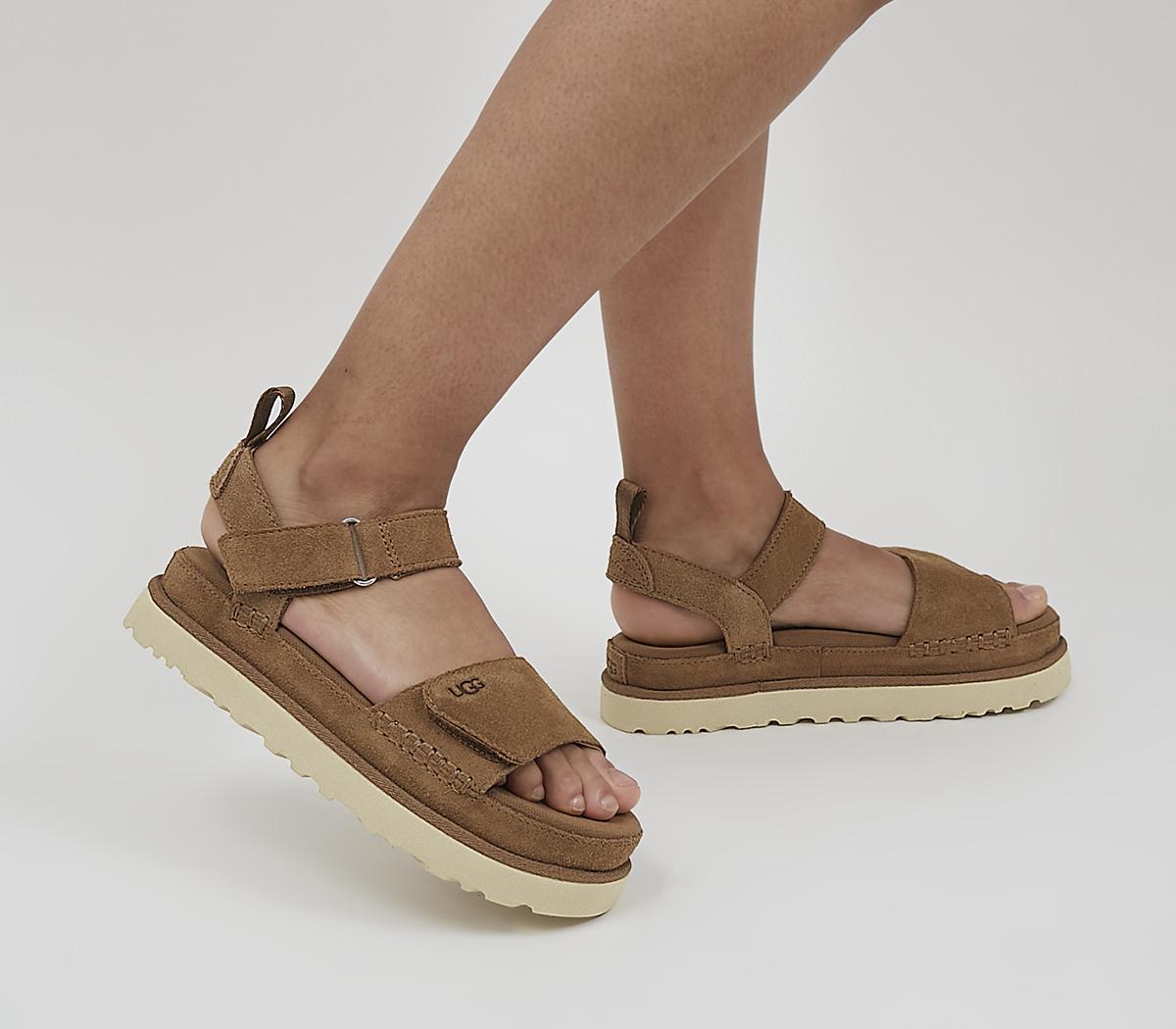 UGG Goldenstar Sandals Chestnut Suede Women s Sandals