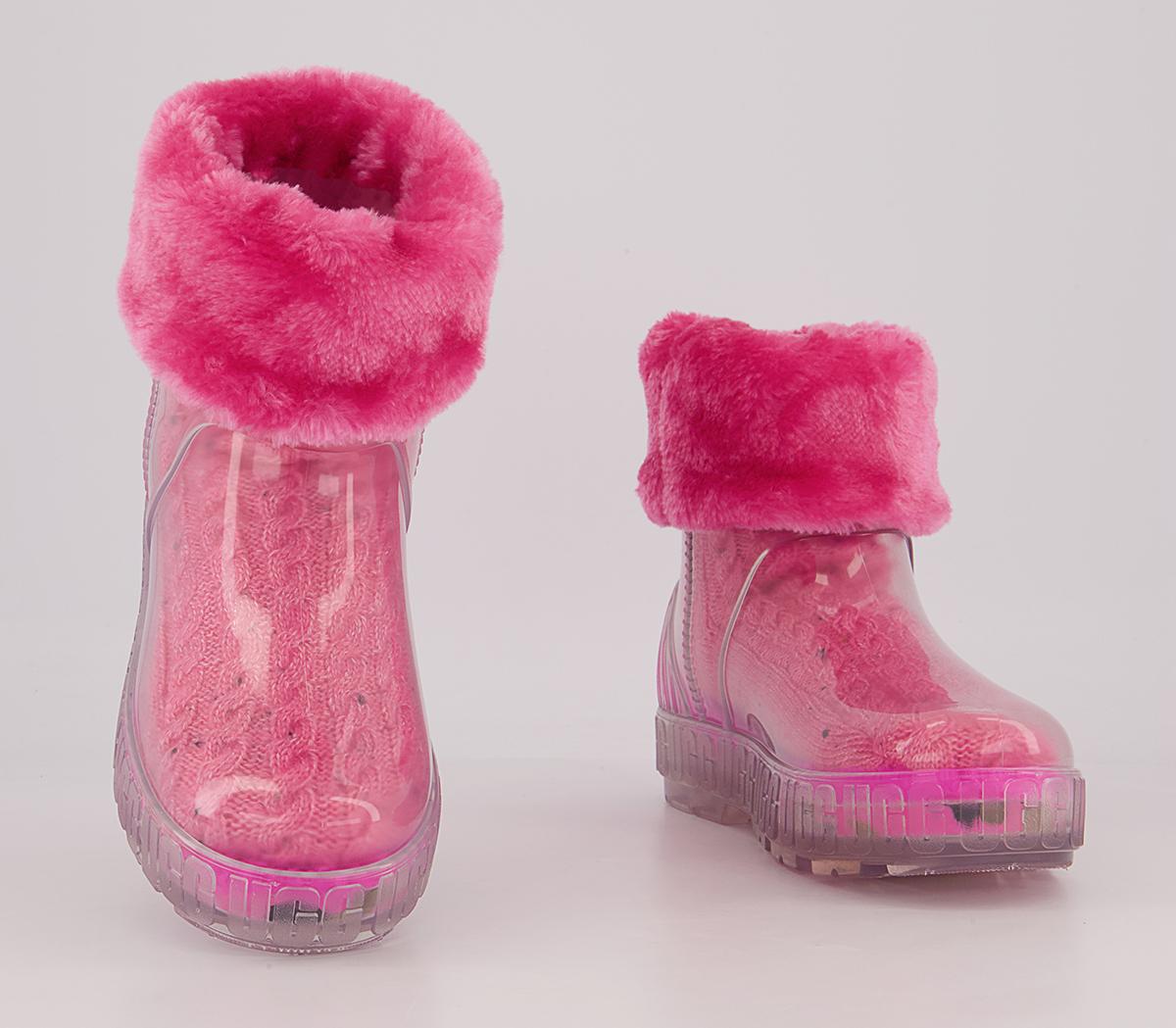 UGG Drizlita Clear Wellies UGG Drizlita Clear Wellies Taffy Pink