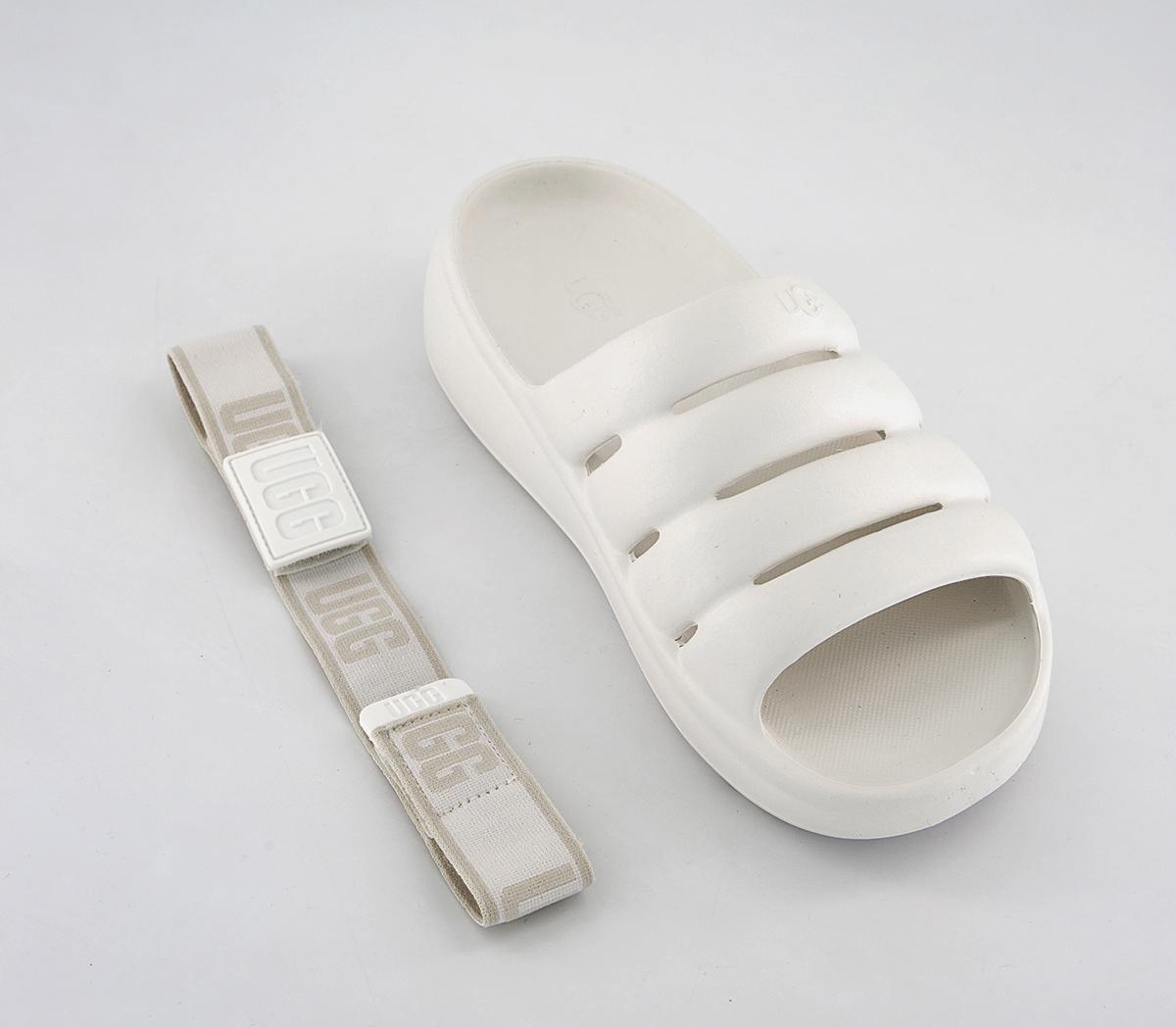 UGG Sport Yeah Sliders Bright White - Women's Sandals
