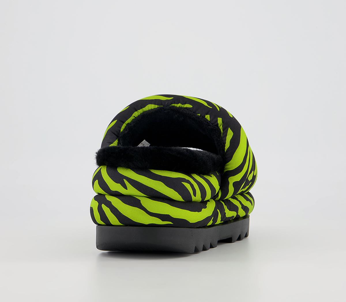 UGG Maxi Slide Sandals UGG Maxi Slide Sandals Key Lime Tiger Print
