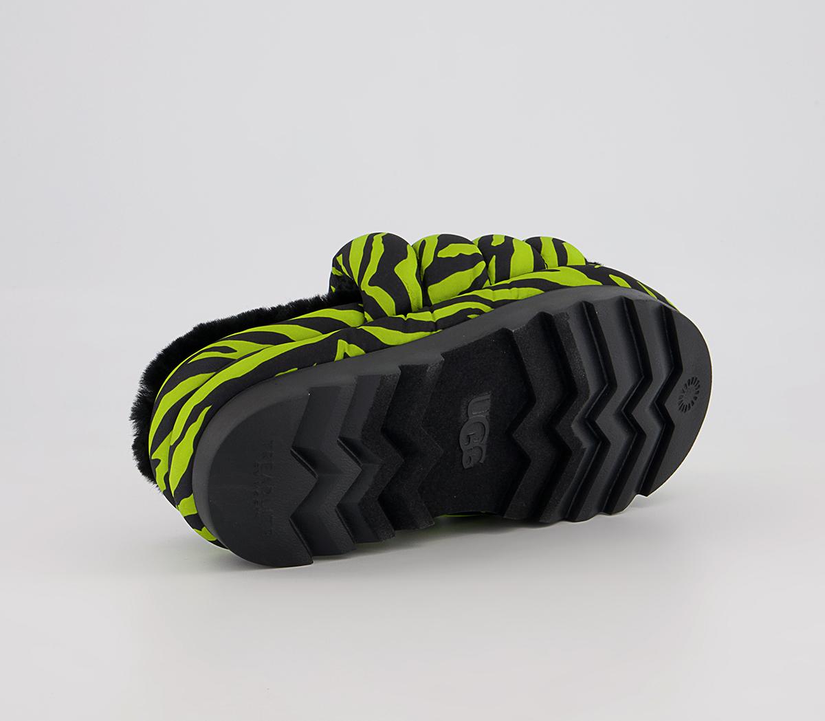 UGG Maxi Slide Sandals UGG Maxi Slide Sandals Key Lime Tiger Print