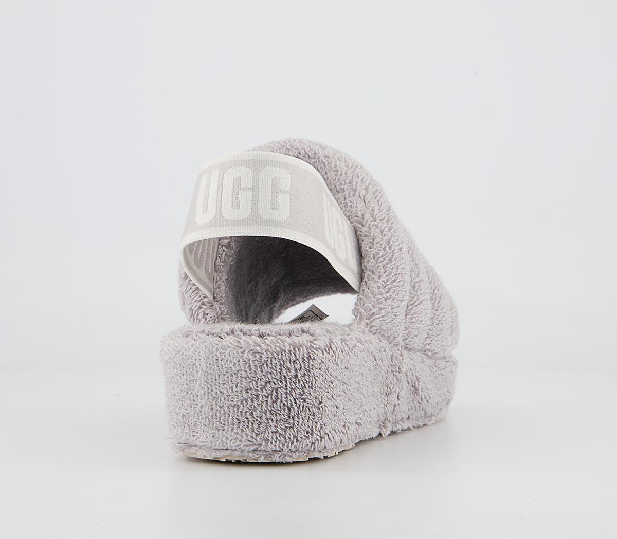 UGG Fluff Yeah Terry Slides UGG Fluff Yeah Terry Slides Metal Grey