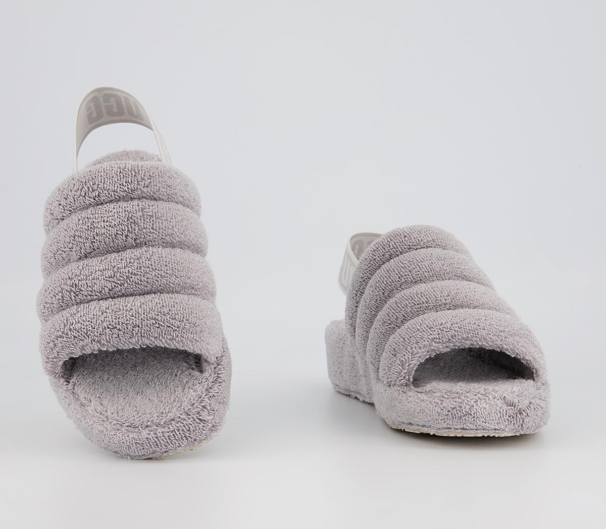 UGG Fluff Yeah Terry Slides UGG Fluff Yeah Terry Slides Metal Grey