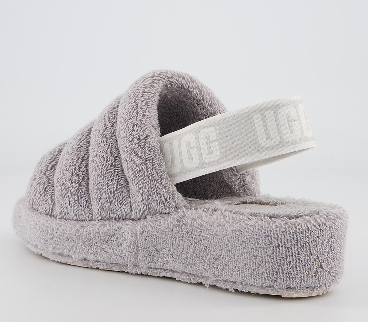 UGG Fluff Yeah Terry Slides UGG Fluff Yeah Terry Slides Metal Grey