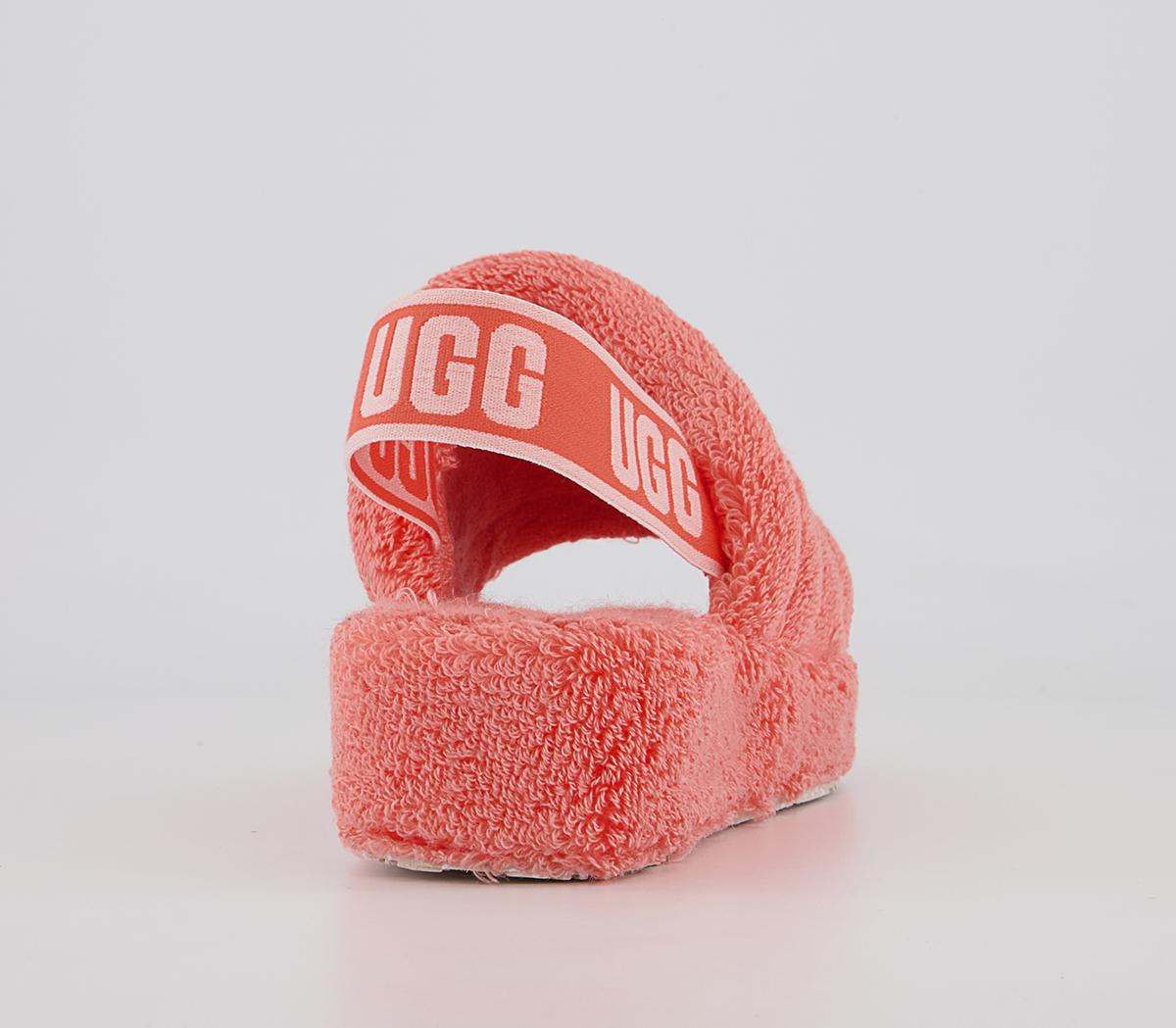 UGG Fluff Yeah Terry Slides UGG Fluff Yeah Terry Slides Peach Bliss