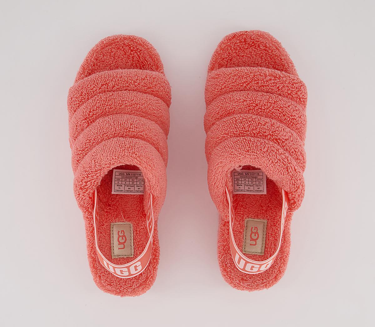 UGG Fluff Yeah Terry Slides UGG Fluff Yeah Terry Slides Peach Bliss