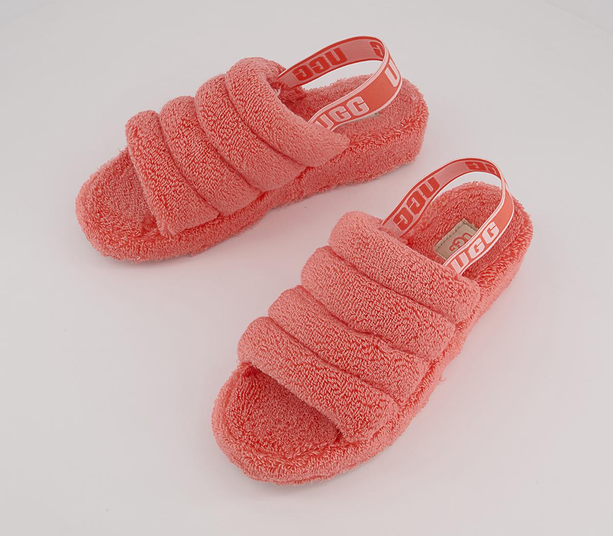 UGG Fluff Yeah Terry Slides UGG Fluff Yeah Terry Slides Peach Bliss