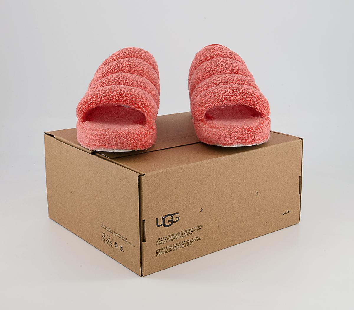 UGG Fluff Yeah Terry Slides UGG Fluff Yeah Terry Slides Peach Bliss