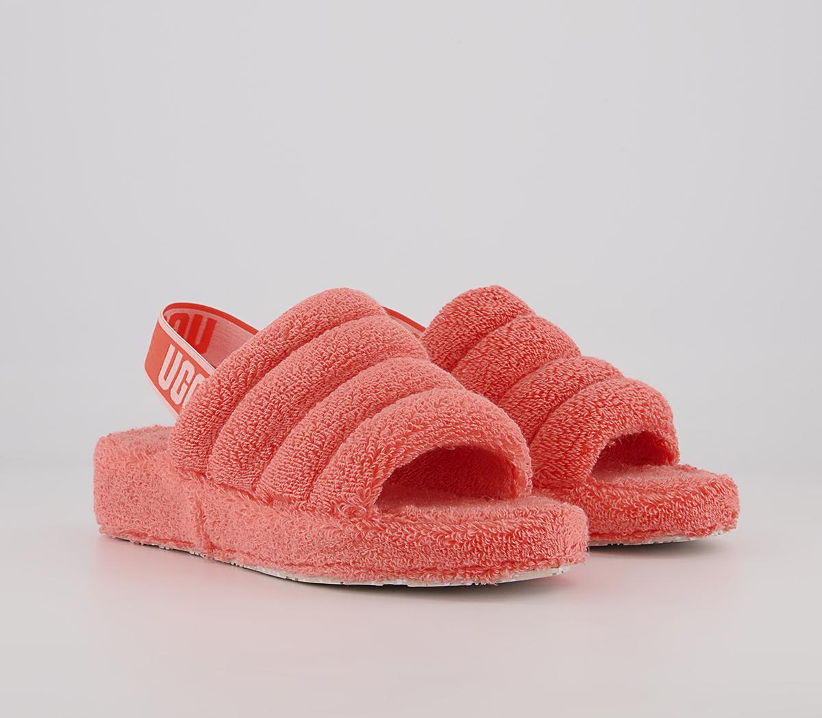 UGG Fluff Yeah Terry Slides UGG Fluff Yeah Terry Slides Peach Bliss