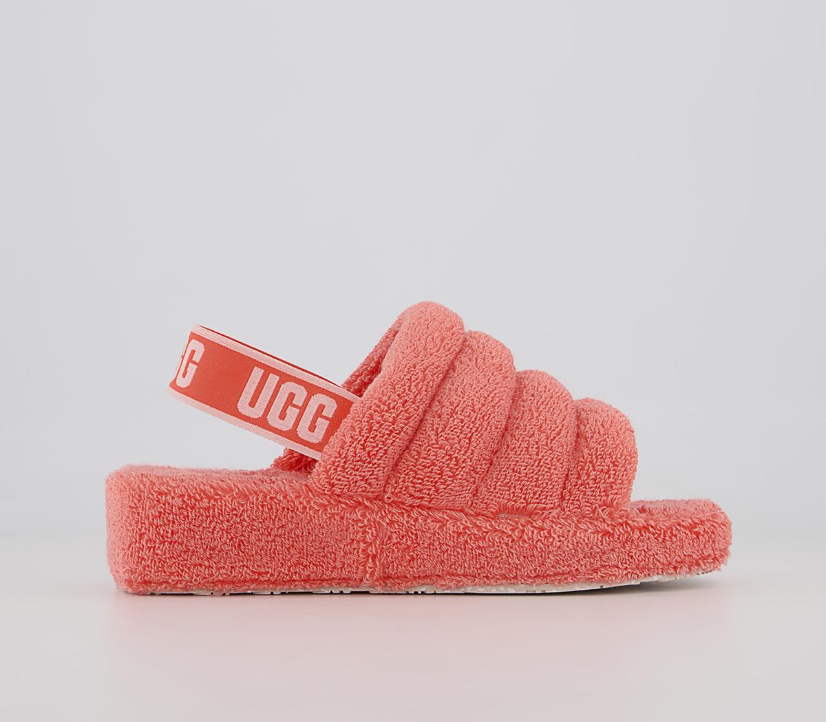 UGG Fluff Yeah Terry Slides UGG Fluff Yeah Terry Slides Peach Bliss