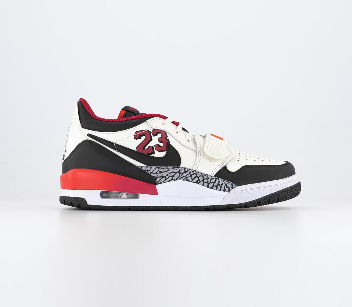 Jordan Jordan Legacy 312 Low Trainers Sail Black White Gym Red