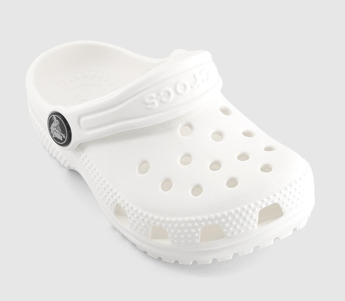 Crocs Classic Kids Clogs White - Infant Trainers & Shoes