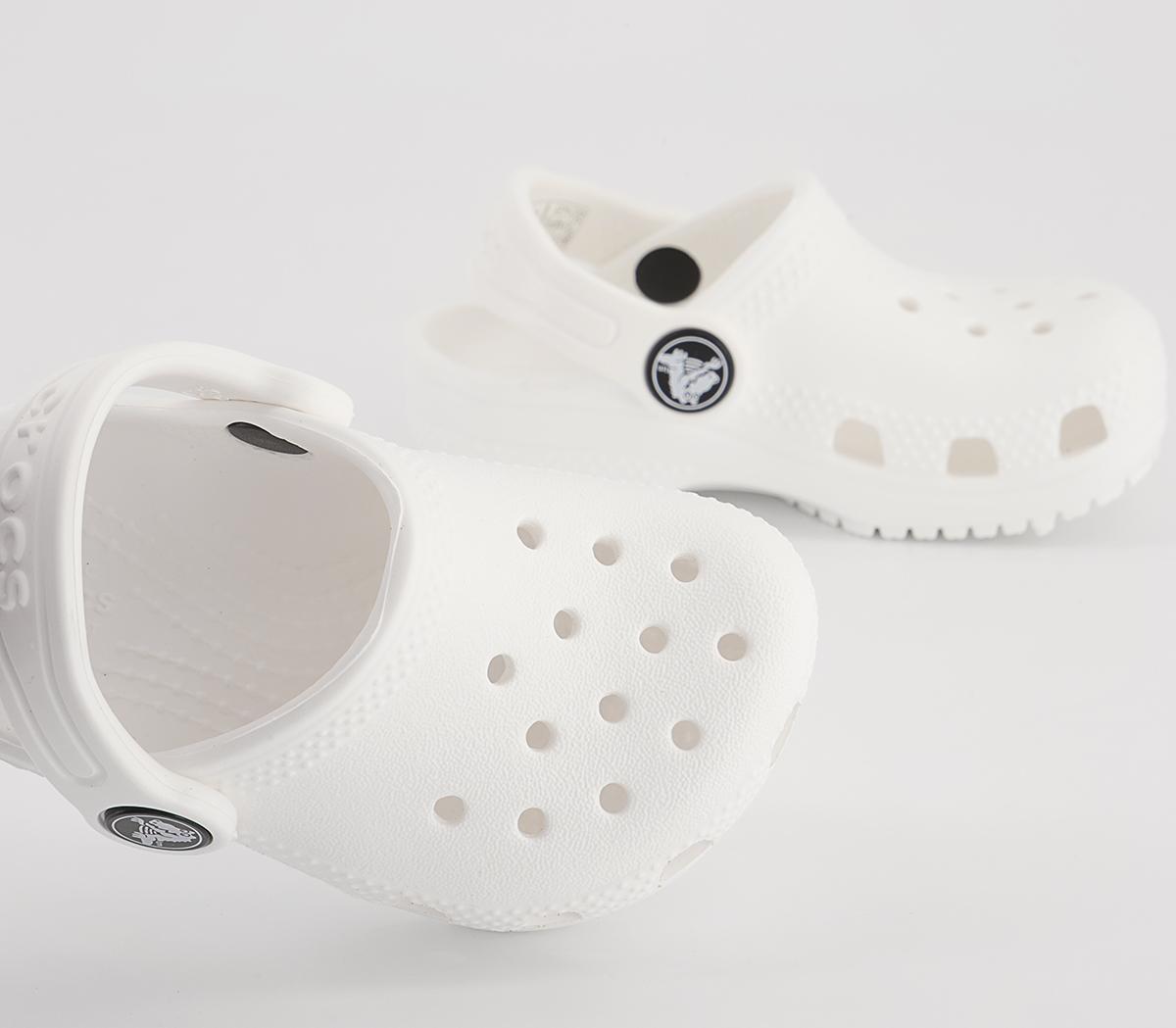 Crocs Classic Kids Clogs White - Infant Trainers & Shoes