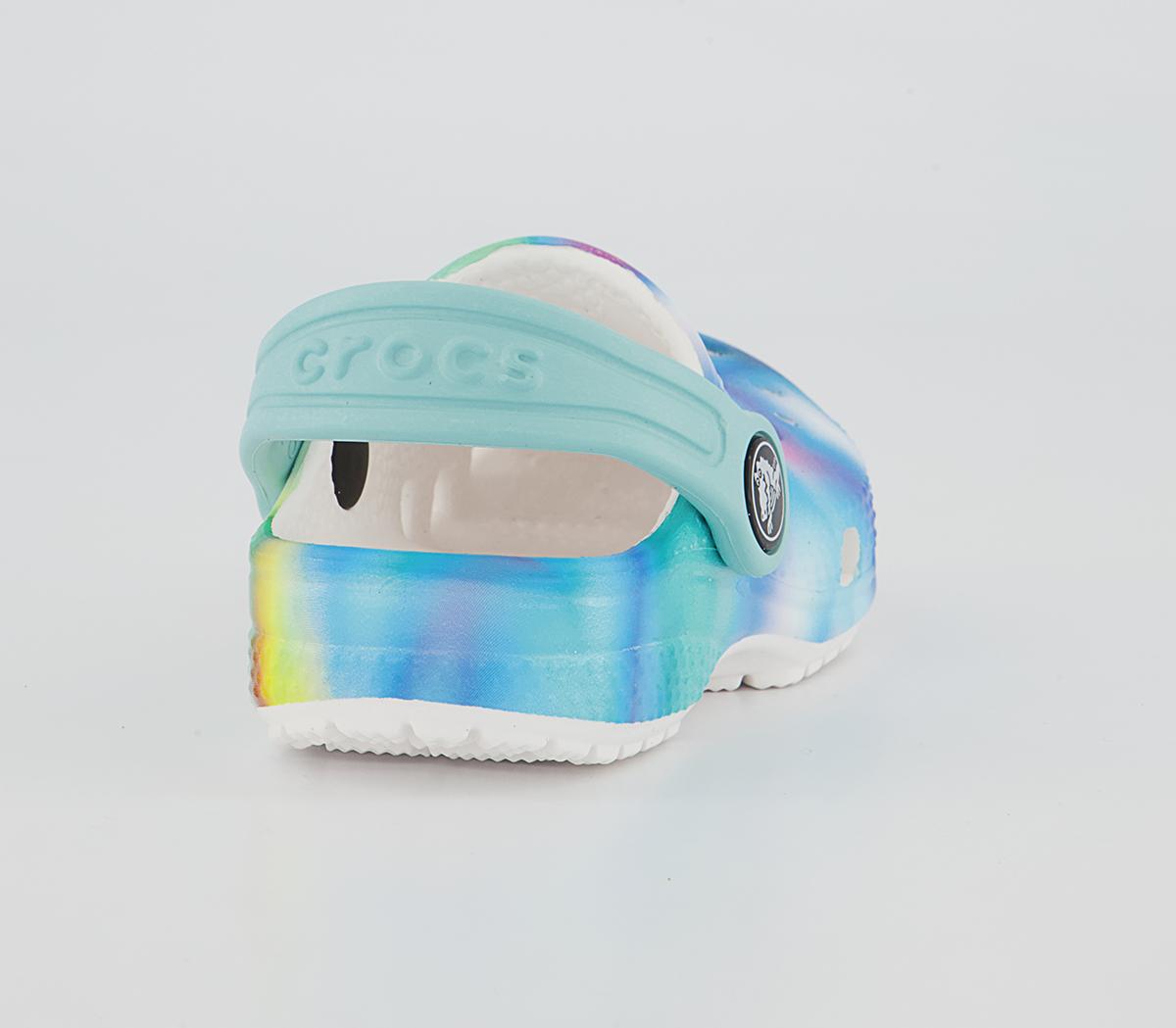 Crocs Classic Kids Clogs Crocs Classic Kids Clogs Solarized White Multi