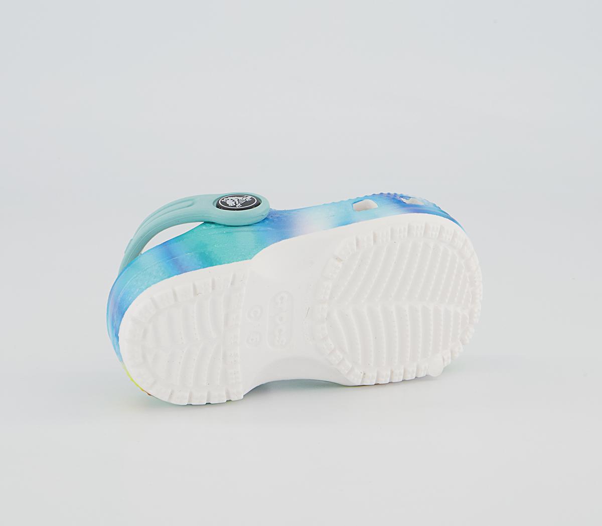 Crocs Classic Kids Clogs Crocs Classic Kids Clogs Solarized White Multi