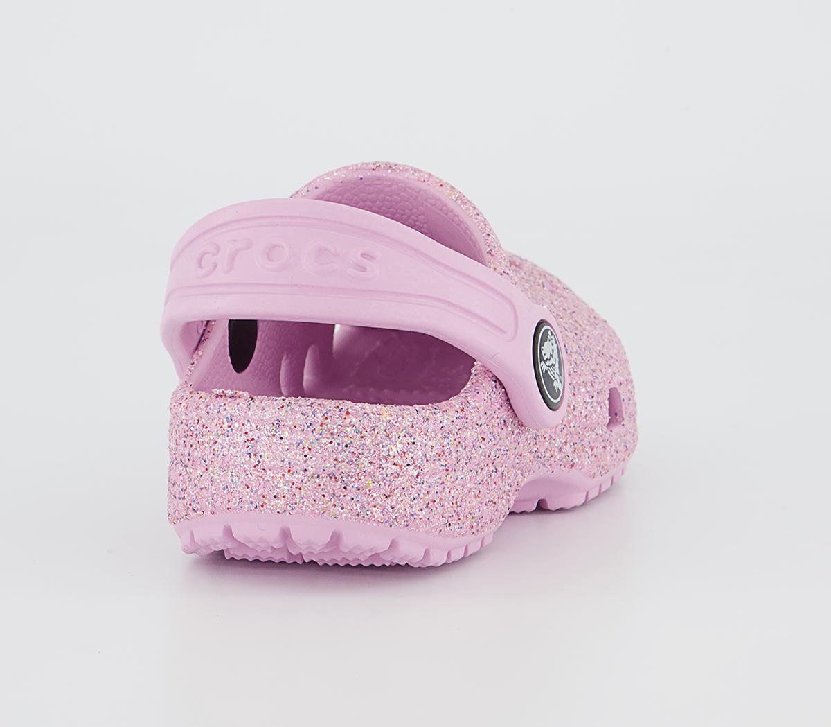 Crocs Classic Toddler Clogs Crocs Classic Toddler Clogs White Rainbow Glitter