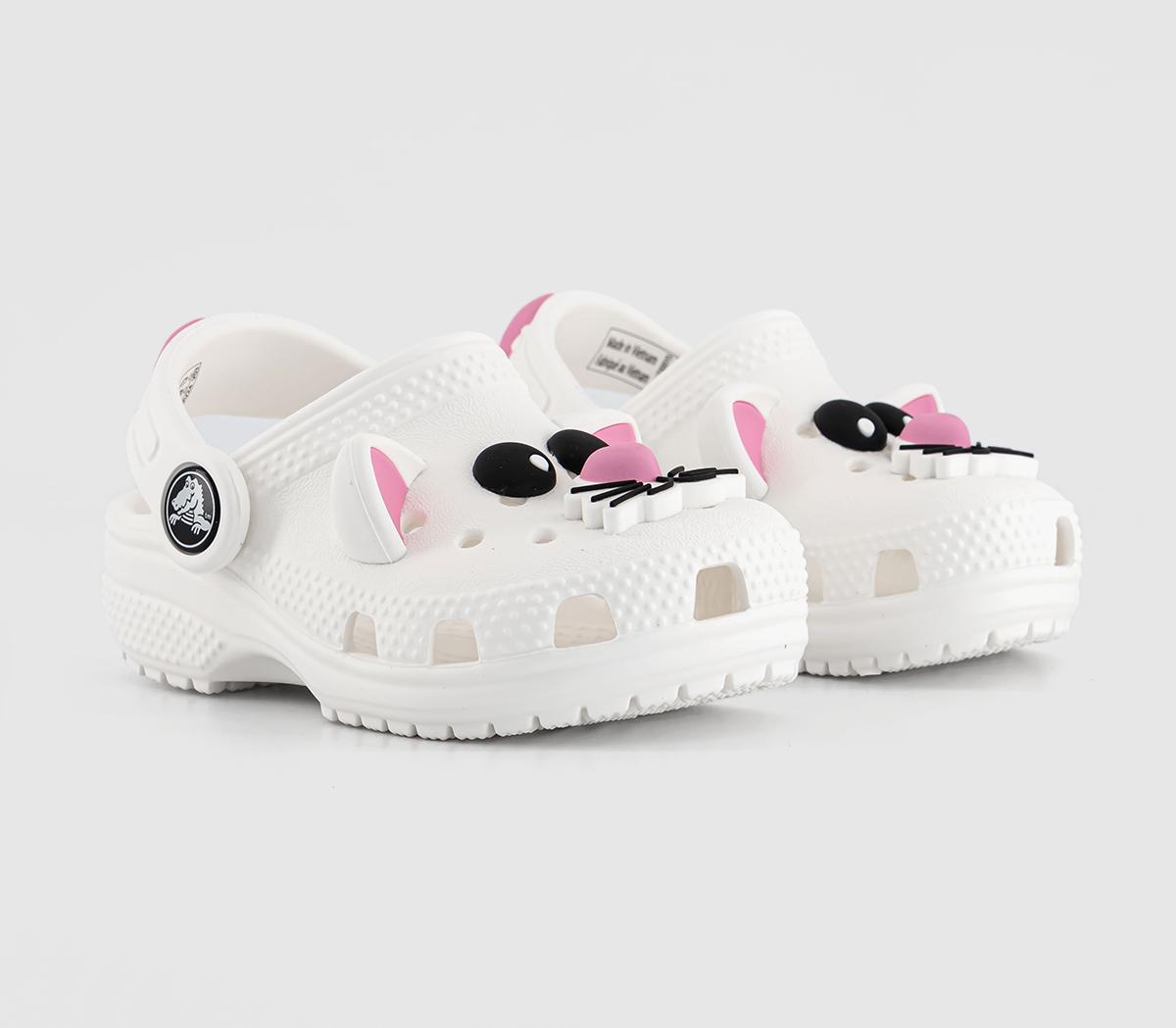 CrocsClassic Toddler Clog CrocsClassic Toddler ClogCat White Pink Tweed