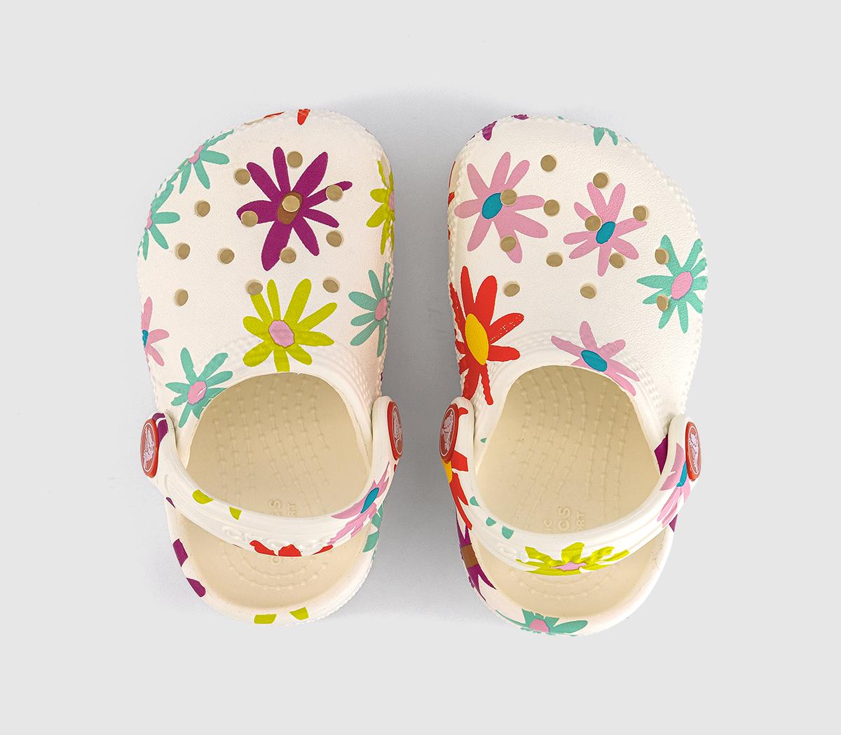 CrocsClassic Toddler Clogs CrocsClassic Toddler ClogsChalk Flower