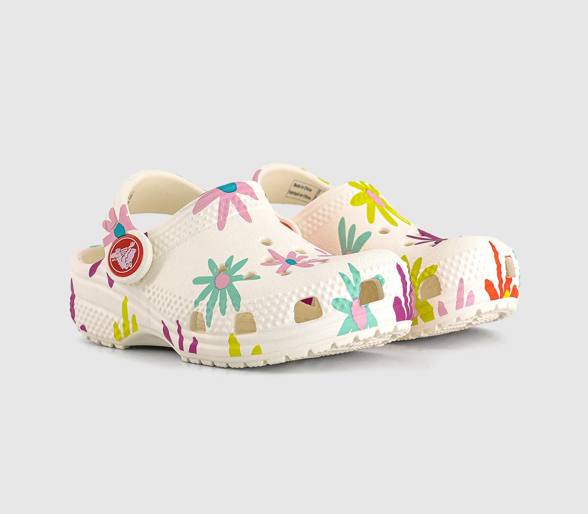 CrocsClassic Toddler Clogs CrocsClassic Toddler ClogsChalk Flower