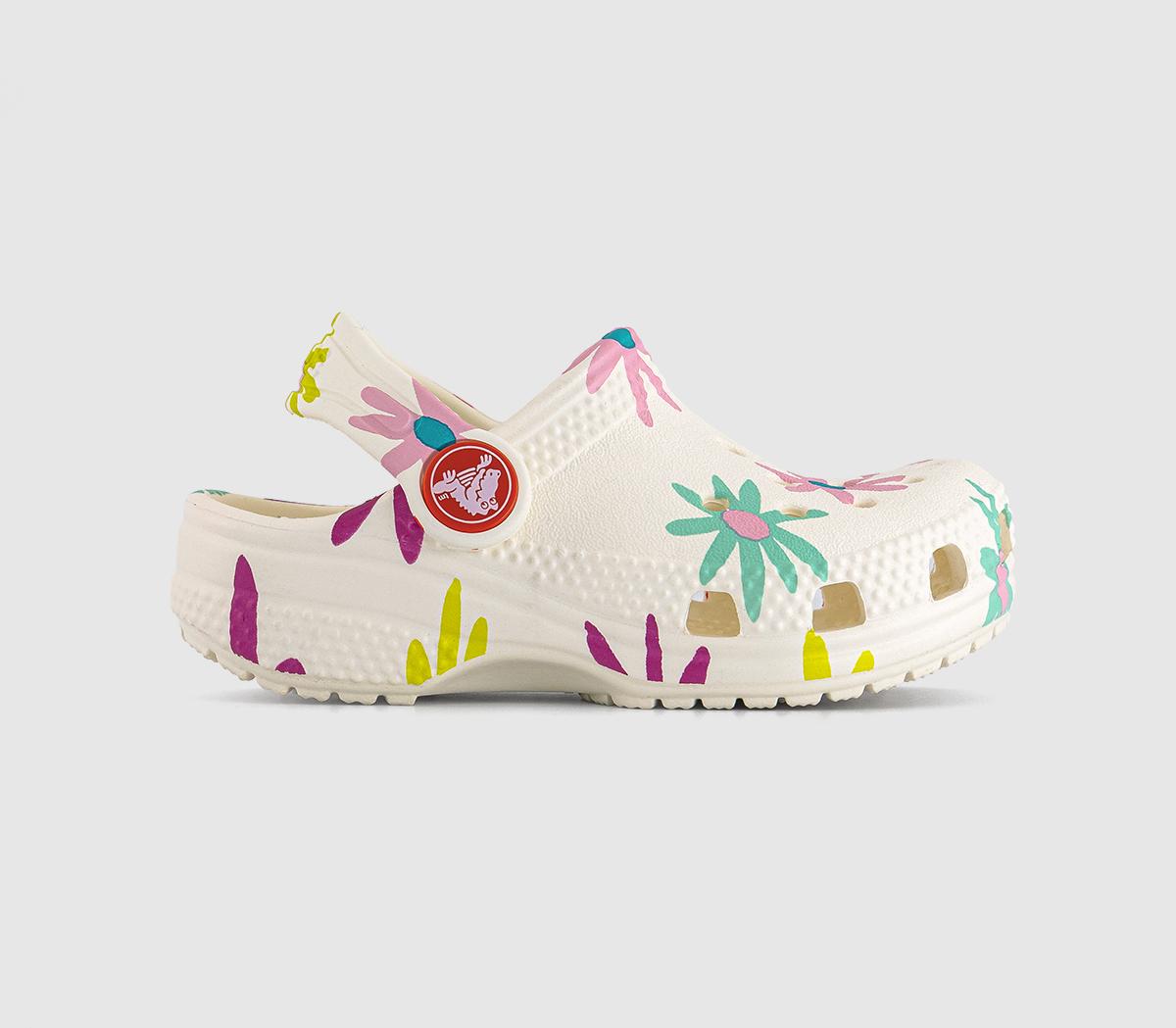 CrocsClassic Toddler Clogs CrocsClassic Toddler ClogsChalk Flower