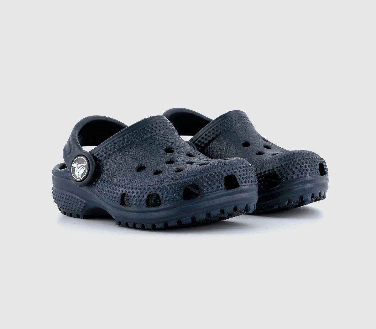 Crocs Kids Classic Clogs Navy In Blue, 10 Youth
