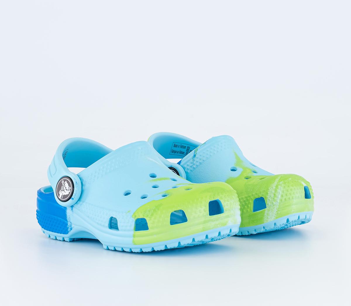 Crocs Kids Classic Toddler Clogs Ombre Arctic Blue, 4infant