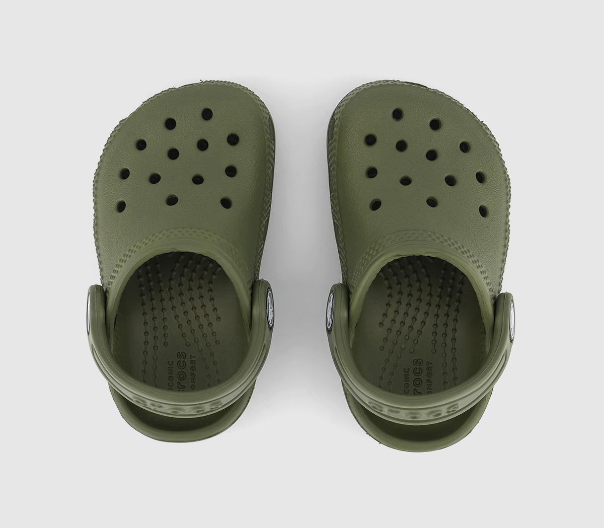 CrocsClassic Toddler Clogs CrocsClassic Toddler ClogsArmy Green