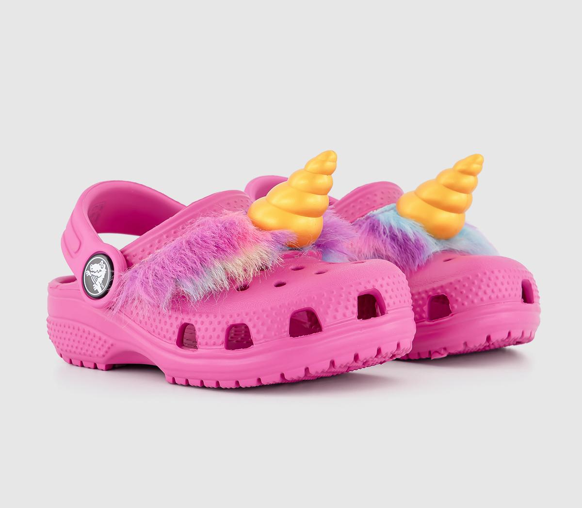 Crocs Kids Classic Toddler Clogs Unicorn Pink, 6infant