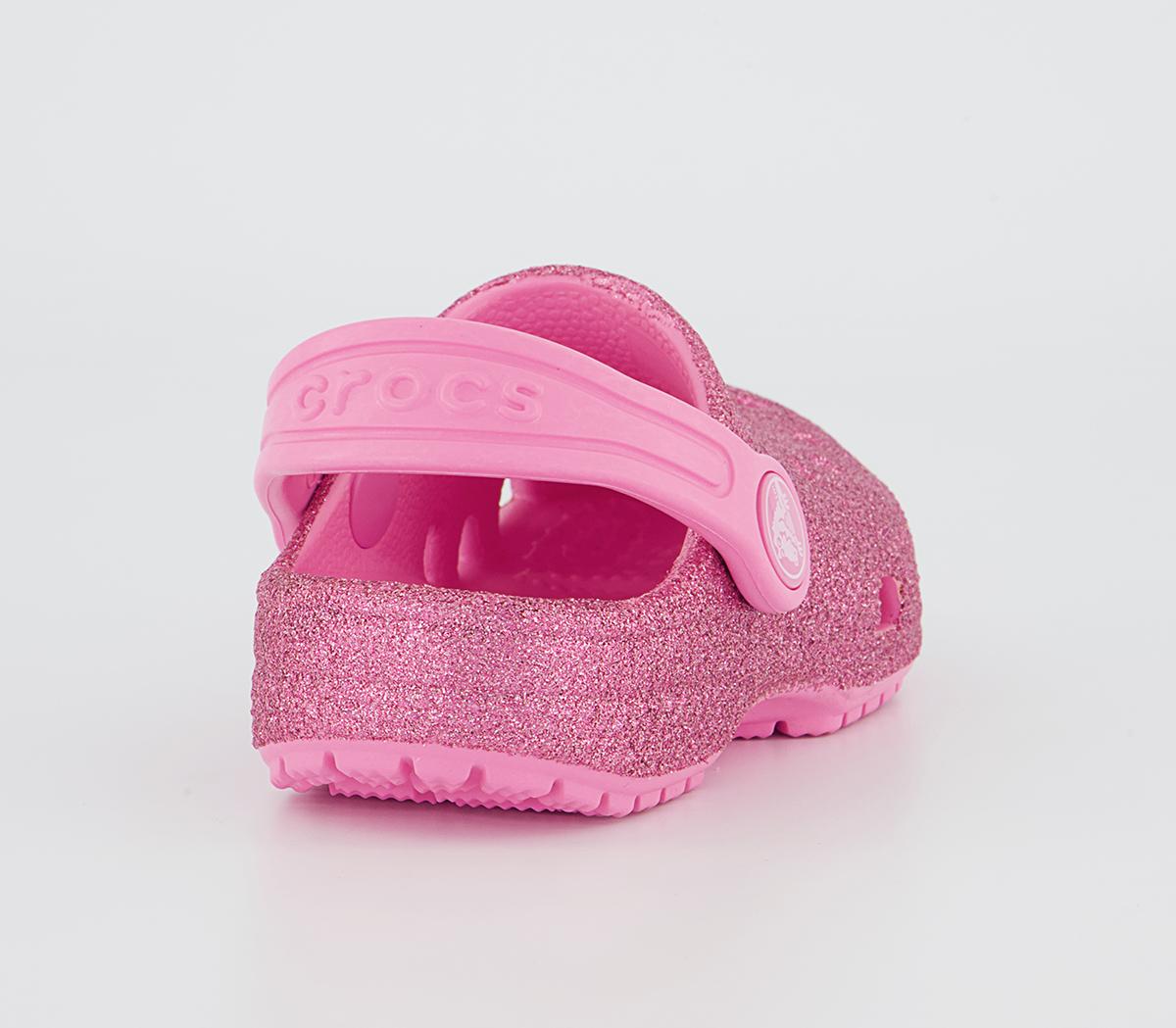 Crocs Classic Toddler Clogs Crocs Classic Toddler Clogs Glitter Pink Lemonade