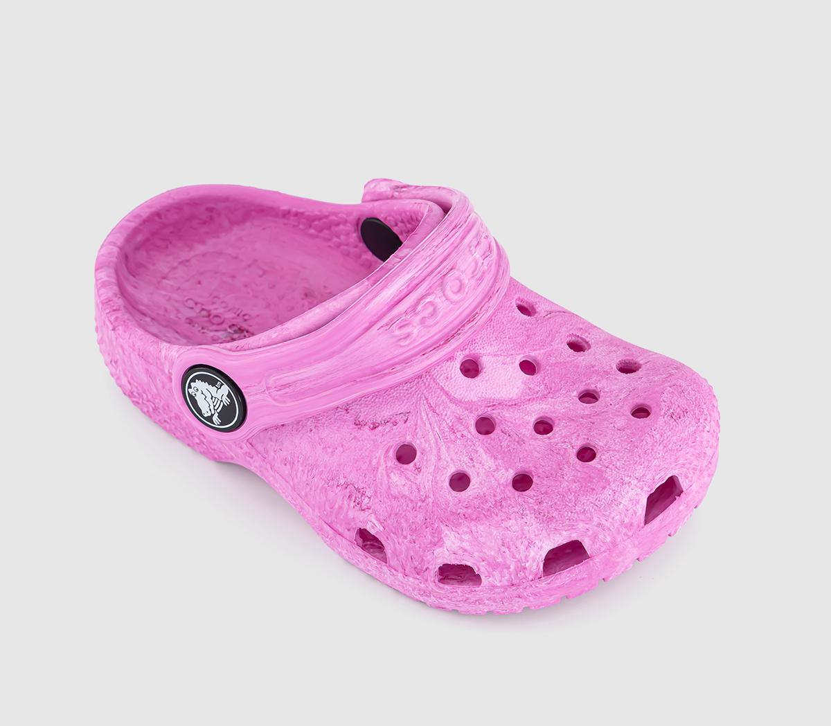 CrocsClassic Infant Clogs CrocsClassic Infant ClogsPink Multi Watercolour