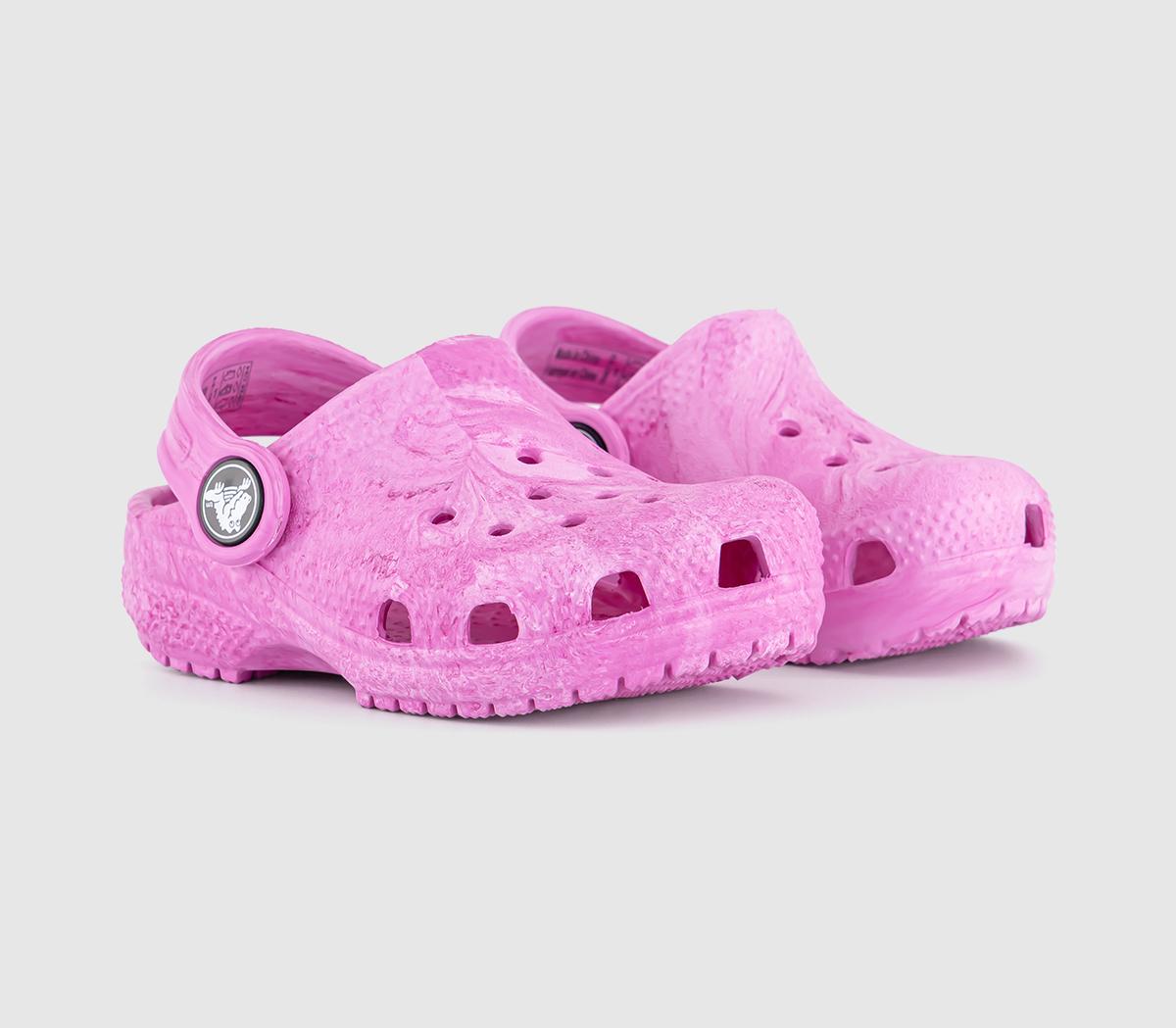CrocsClassic Infant Clogs CrocsClassic Infant ClogsPink Multi Watercolour